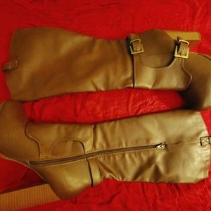 Knee-high Brown Boots - WORN ONCE! SZ 8 WOMEN'S
